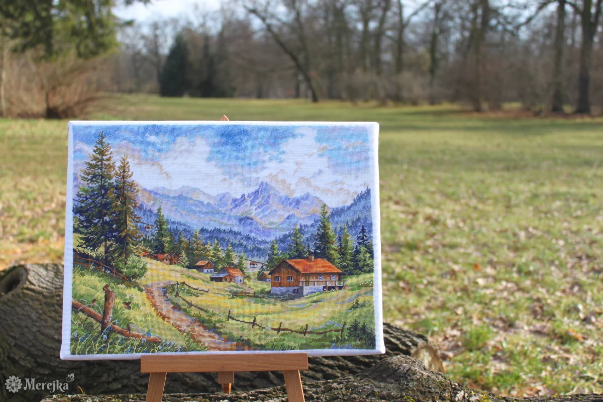 The Chamonix Valley K-244 Merejka Counted Cross-Stitch Kit
