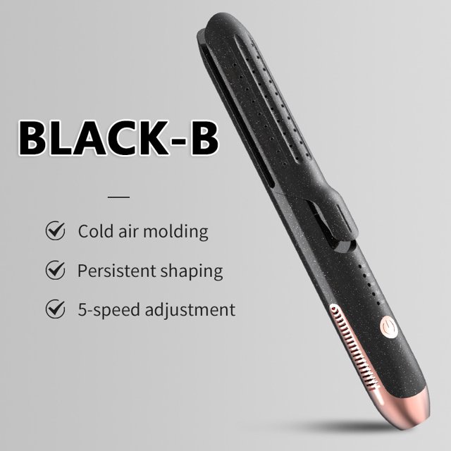 Professional 2-in-1 Hair Styler Curling Wand Straightener Negative lon Ceramic Plates Adjustable Temperature Salon Home