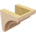 thumbnail image 5 of 5"W x 5"D x 5"H Wide Helena Rough Cedar Woodgrain TimberThane Corbel, Primed Tan, 5 of 6