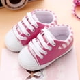 thumbnail image 3 of JINMGG Clearance Newborn Infant Baby Girls Crib Shoes Soft Sole Anti-slip Sneakers Bandage Shoes, 3 of 9