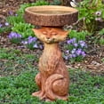 thumbnail image 1 of Estatua de baño de pájaros para jardín al aire libre, manualidades Retro para el hogar, patio de resina, comedero para pájaros, baño para pájaros Cola estatua de baño de pájaro, 1 of 8