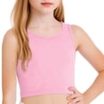 thumbnail image 3 of KyCheLot Girls Crew Neck Tank Tops Backless Solid Color Sleeveless Short Clothes Fitted Racerback Tank Tops, 3 of 7
