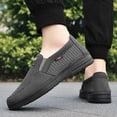 thumbnail image 7 of pwidon Men's Slip On Breathable Mesh Walking Shoes Non Slip Comfort Casual Loafer Lightweight Work Sneakers Coffee 39, 7 of 7