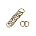 thumbnail image 4 of Metal D Ring 0.39"(10mm) D-Rings Buckle for Hardware Bags Belts Craft DIY Accessories Bronze Tone, 150pcs, 4 of 5