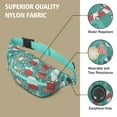 thumbnail image 5 of Fanny Pack Green Christmas Baking Pattern Waist Pack Bag,Running Cross Bag,Waterproof Large Fanny Packs for Women Men for Travel Running Hiking Cycling, 5 of 6