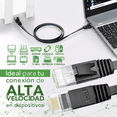 thumbnail image 4 of Cable Red Plano Categoria 6 Cat6 Rj45 Utp Ethernet 15 Metros negro, 4 of 5
