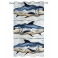 thumbnail image 2 of nqOlkjepod Outdoor Curtains for Patio Waterproof, Coastal Fish Outdoor Privacy Panels Grommet, Oil Painting Ocean Nautical Beach Blackout Outside Curtains for Porch/Cabana/Pergola 54"x108", 1 Panel, 2 of 8