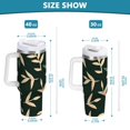 thumbnail image 6 of Yayeee 40oz Double-Wall Insulated Stainless Steel Tumbler with Handle Bottle, Green Leaves, 6 of 8
