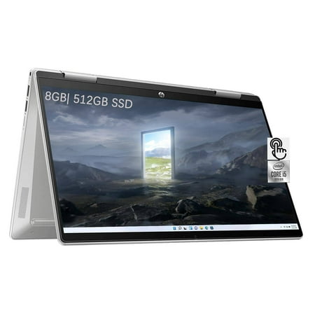 HP Pavilion x360 Laptop, 2-in-1 15.6" FHD Touch Screen, 10 Core Intel Core i7, 8GB RAM, 1TB SSD, 1TB HDD, Windows 11 Pro
