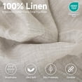 thumbnail image 2 of Sábana bajera ajustable Simple&Opulence, 100% lino, tamaño doble, lavada a la piedra, 2 of 9