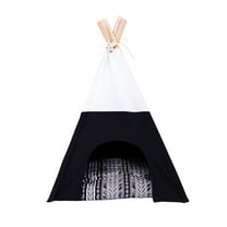 Gallerie II Teepee Pet Bed Black