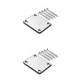 thumbnail image 1 of Maytalsory Plaque de joint de Cou de Guitare en Acier Inoxydable 4 Trous TZ 2Ensemble, 1 of 6