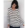 thumbnail image 5 of Arvbitana Women Teen Girls Fashion Hoodies Cardigan Stripe Long Ears Hooded Sweater Long Sleeve Pullover Zipper Fall Casual Soft Knit Coat, 5 of 10
