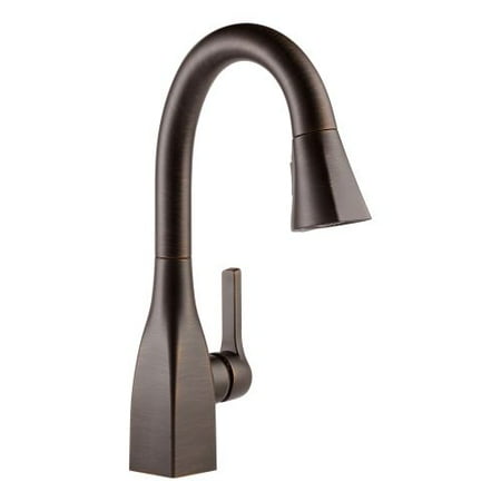 - Delta Mateo Single Handle Pull-Down Bar / Prep Faucet, Venetian Bronze