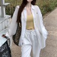 thumbnail image 2 of Womens Relaxed Fit Lapel Shirt Perfect for Daily Activities in the Sun, 2 of 9