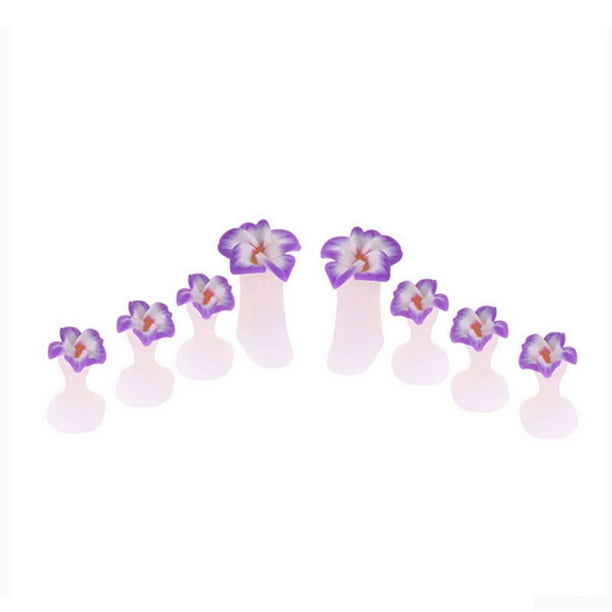 Separador de dedos de flores, separador de dedos para mujeres, manicura, pedicura, arte de uñas, separador de dedos