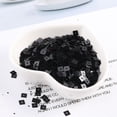 thumbnail image 1 of SPRING 5mm square mesoporous PVC sequins Sewing craft DIY Scrapbook clothing accessorie Black, 1 of 6