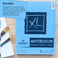 thumbnail image 4 of Canson XL Series Watercolor Paper Pad, Foldover Binding, (140lb/300g), 30 Sheet, 9" x 12", 4 of 5
