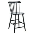 thumbnail image 2 of SAFAVIEH Galena Solid Spindle Back Counter Stool with Footrest, Black, 2 of 5