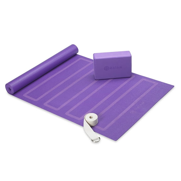 Gaiam New Yoga Beginner's Kit, Purple