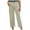 Beige, variant on Annhoo Straight Leg Trousers for Women Plus Size High Waisted Work Cropped Pants Baggy Solid Color Pants with Pockets