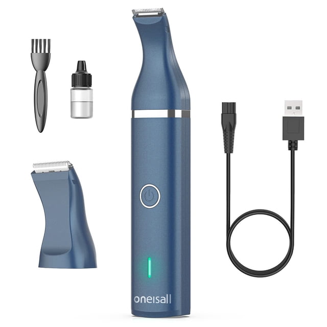 Cortadora de pelo Dog Clippers oneisall, inalámbrica, para mascotas pequeñas, color verde azulado