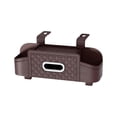 thumbnail image 3 of Car Headrest Back Seat Organizer Tissue Box Waterproof Seat Back Storage Box Brown, 3 of 9