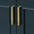 thumbnail image 3 of Ariel Stafford 43 Inch Single Oval Sink Vanity With White Quartz Countertop W/1.5" Edge In Midnight Blue, 3 of 11