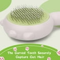 thumbnail image 3 of Mart.Cat Brush,Dog Brush, Pet Hair Cleaner Brush,Pet Grooming Cat Dog Brush,Pet Comb-Cat Comb for Kitten Massage Removes Loose Fur-Cat Grooming Brush Long Short Hair Cats Dogs Pet Brush (Yellow), 3 of 17