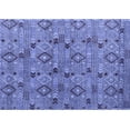 thumbnail image 1 of Ahgly Company Indoor Rectangle Abstract Blue Modern Area Rugs, 7' x 9', 1 of 4