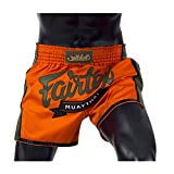 Fairtex New Muay Thai Boxing Shorts Slim Cut - Red, Orange, Blue, Yellow, S, M, L,