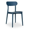 thumbnail image 4 of Moe's Home Collection Kent Outdoor Dining Chair Navy - Set Of Two Plastic, 4 of 6