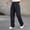 Black, variant on Mens Baggy Dress Pants Casual Vintage Pleated Wide Leg Summer Casual Slacks Relaxed Fit Trousers Sky Blue