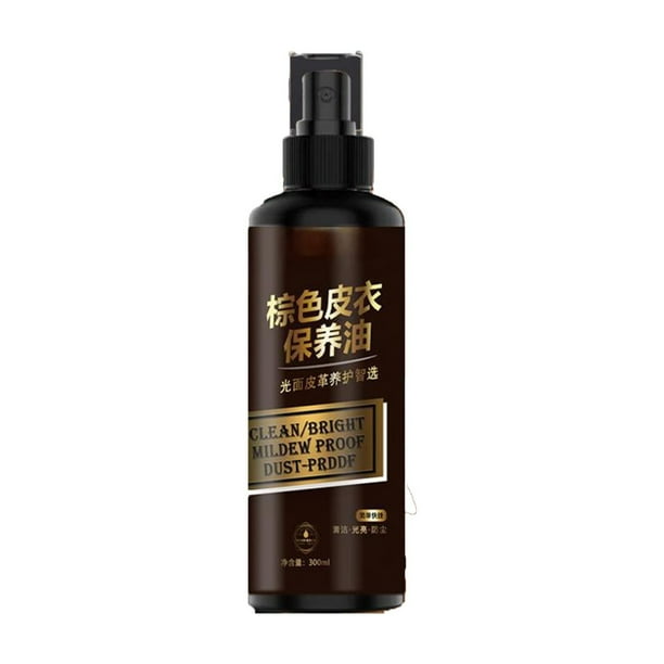 pstuiky Aceite para cuero, solución para el mantenimiento y cuidado, limpiador para restauración de cuero, limpiador para reparación de cuero de chaquetas, 300 ml