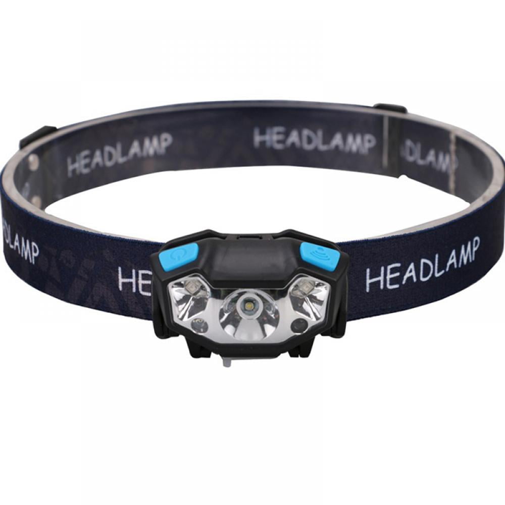 Headlamps 5000 Lumen Led Headlamp Motion Sensor Ultra Bright Hard Hat Head Lamp Powerful Headlight USB Rechargeable 