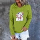 thumbnail image 1 of Puntoco Mujeres Otoño Invierno Suelto Festvial Impresión Crop Workout Manga larga Sudadera con capucha tops Pullover Blusa Puntoco Puntoco-6583, 1 of 6