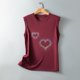 thumbnail image 4 of Camiseta sin mangas suelta con cuello redondo y lentejuelas reflectantes coloridas para mujer Pompotops  lopia990613, 4 of 6