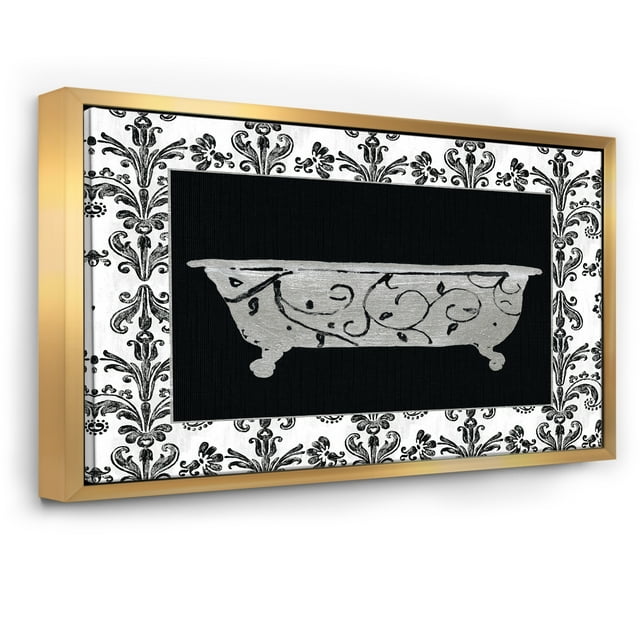 Paris Hotel Bathroom I - Traditional Bathroom Framed Canvas