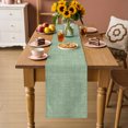 thumbnail image 2 of Vintage Sage Green Cotton Linen Rectangle Table Runners 13"x36", Modern Art Farmhouse Solid Color Coffee Table Runner Dresser Scarves Luxury Table Runners for Wedding Party Banquet Dinner Decor, 2 of 8