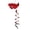 Cardinal, variant on In The Breeze 4661 — Dragon Twister — Fun and Colorful Outdoor Hanging Wind Spinner for Your Yard or Garden