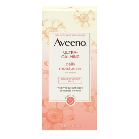 - Aveeno Ultra-Calming Daily Facial Moisturizer with SPF 15, 4 fl. oz