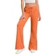 thumbnail image 5 of Amzcrzy Pantalones de Sudadera para Mujer de Pierna Ancha Suaves - Pantalones Casuales de Cintura Alta con Cordón Elástico, Color Sólido Clásico, con Bolsillos y Corte Acampanado, Tallas S-2XL Naranja, 5 of 9