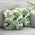 thumbnail image 3 of ONETECH  Throw Pillow Covers Soft Eucalyptus Leaf Pillow Cases Watercolor Gold and Green Leaves Modern Home Decor Pillow Covers for Couch Bed Sofa, 3 of 5