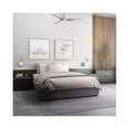 thumbnail image 2 of Braden Collection 44" 3-Blade Matte White LED Mid-Century Modern Indoor Hugger Ceiling Fan, 2 of 13