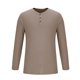thumbnail image 4 of Blusas y camisas de manga larga y cuello redondo para hombre, de color liso, informales, con botones, de poliéster., 4 of 5