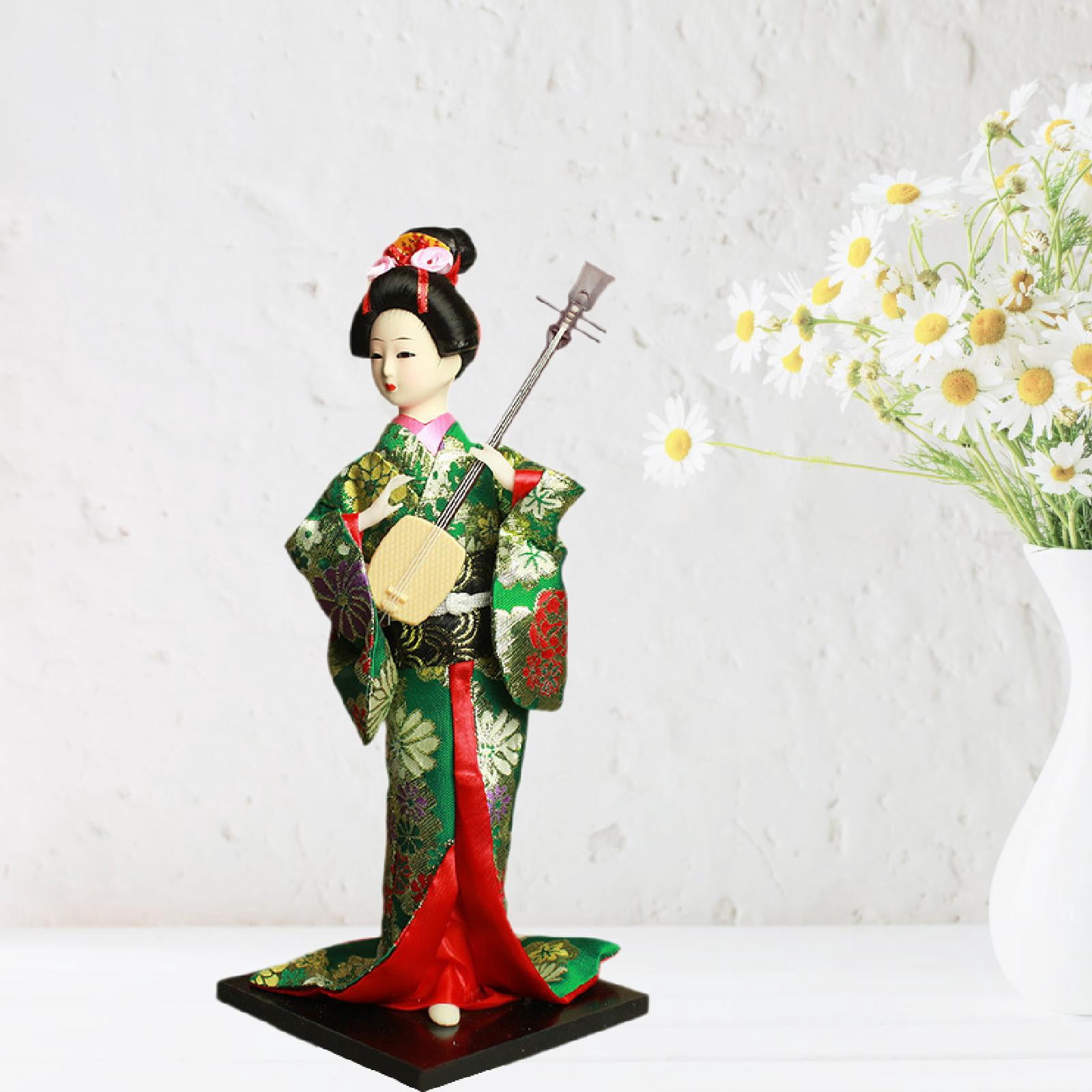 TISHITA Japanese Geisha Kimono Doll Collectible 12inch Handicrafts