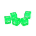 thumbnail image 1 of Dados acrílicos de varios lados 5 unids/set D6 juegos 5 colores Zulema Dados varios lados, 1 of 6