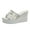 White, variant on Aayomet Womens Casual Shoes Size 11 Summer Fashion Wedge And Spring Toe High-Heeled Women's Mesh Lace Sandals Thick-Soled,Pink 6.5