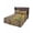 Brown Yellow, variant on Eucalyptus Leaves Bed Skirt Twin XL Size 18 Inch Drop, Spring Pastoral Butterfly Botanical Wrap Around Bed Skirts Set - 1 Bed Sheet & 1 Pillowcase(30"x20"), Dust Ruffle Bedding Sets