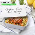 thumbnail image 2 of Generic Casseroles en Aluminium avec Couvercles, 14.8x12 cm Casseroles Jetables Recyclables en Aluminium (45 Pack), Plateau Profond en Aluminium, Capacité de 1lb pour Cuisiner, Chauffer, Stocker, Préparer les Aliments, 2 of 7